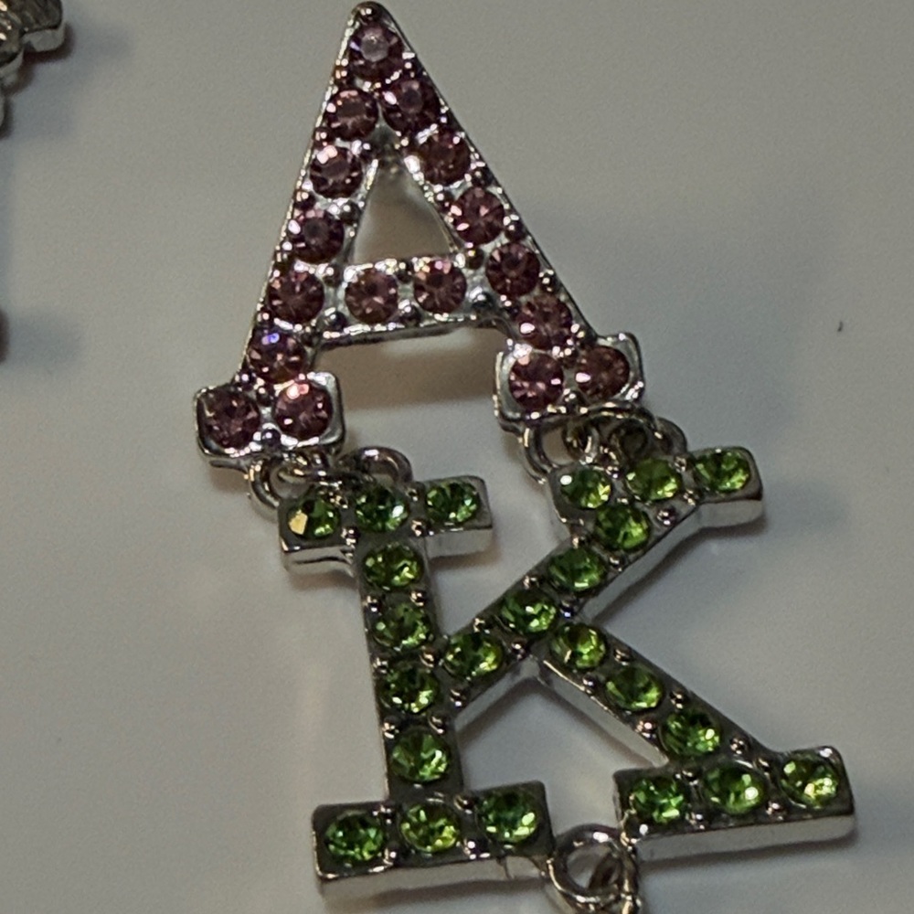 Pink and Green AKA Earrings - Picture 5 of 5